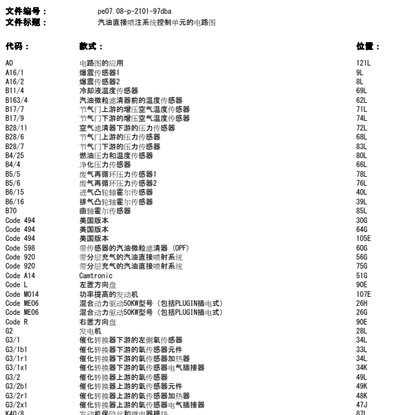 奔驰E300（W213）发动机电脑电路图