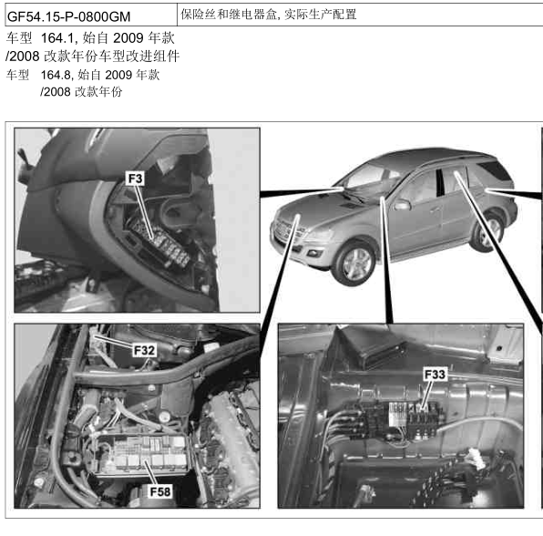 2008年奔驰GL350保险位置