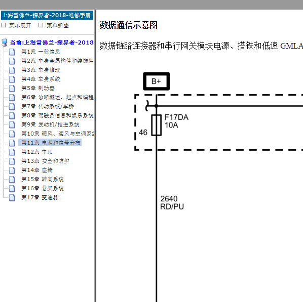 2018年雪佛兰探界者CAN电路图
