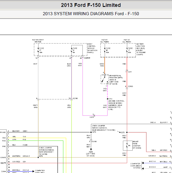2013年猛禽F150导航摄像头电路图