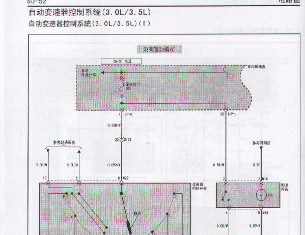 现代雅科仕变速箱电路图