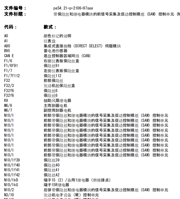 2007年奔驰S550 喷水马达保险及电路图