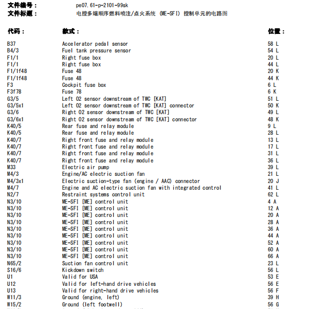 2004年奔驰S350发动112927机电路图