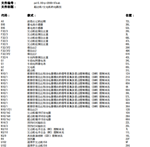 2005年奔驰S350发电机电路图