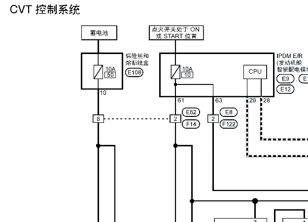 2018年日产启辰T70变速箱针脚和电路图