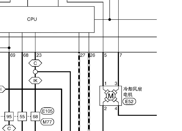 2011-2012年日产骐达风扇电路图