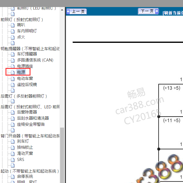 2018年丰田VIOS保险电路图
