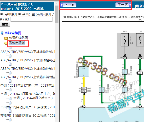 2015-2020年丰田酷路泽电路图