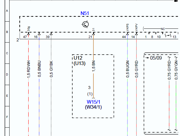 2009年奔驰S300奔驰S300空气悬挂线路图及保险丝和继电器位置