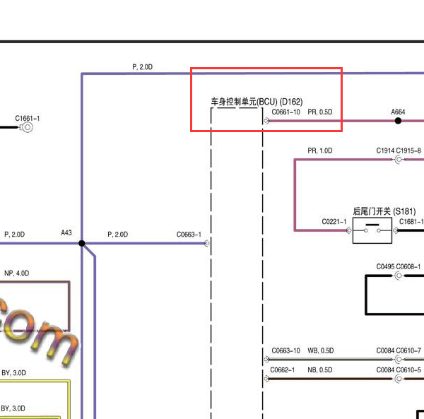 2009年MG3SW车身电路图