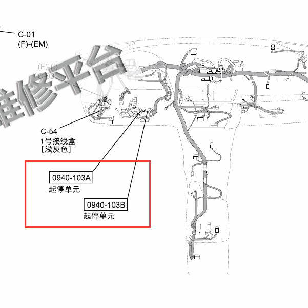 2014年昂克赛拉启停位置