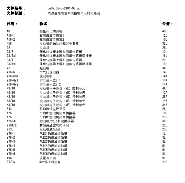 2015年奔驰R400发动机电路图