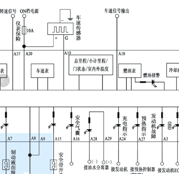 2017年威虎车速传感器电路图