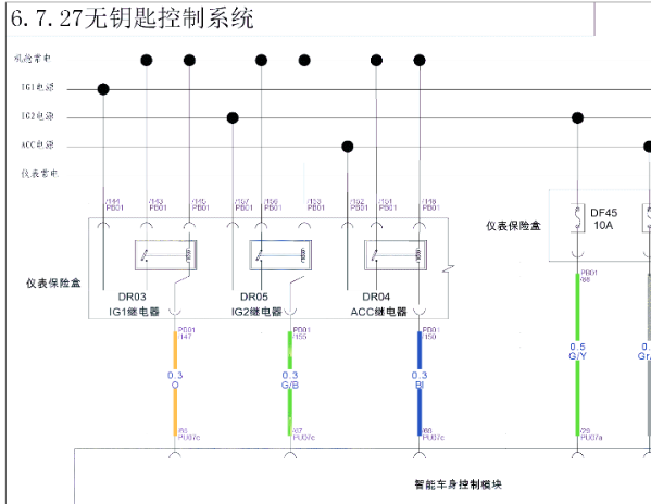2020年长安逸动无钥匙电路图