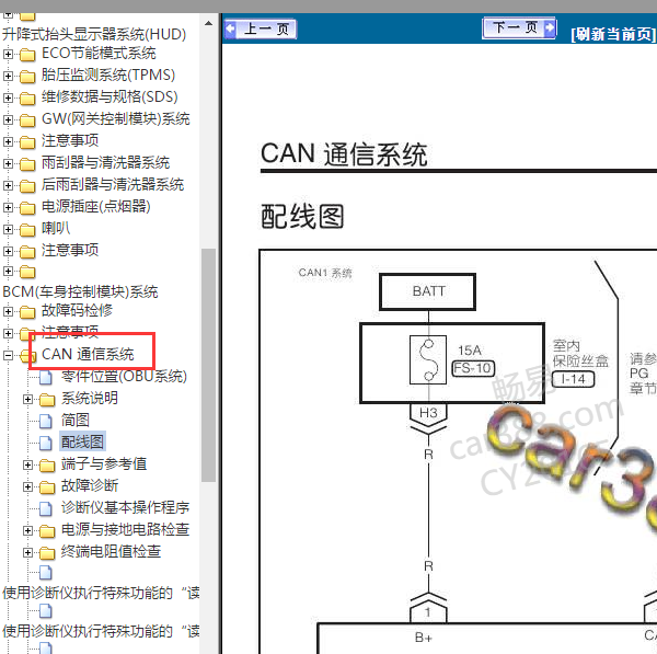 2017年纳智捷优6CAN电路图