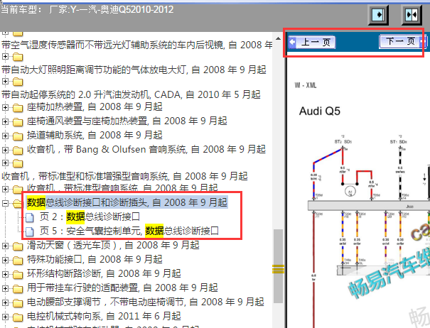 2011年奥迪Q5网络拓扑图