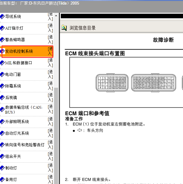 05年颐达发动机电脑版针脚资料