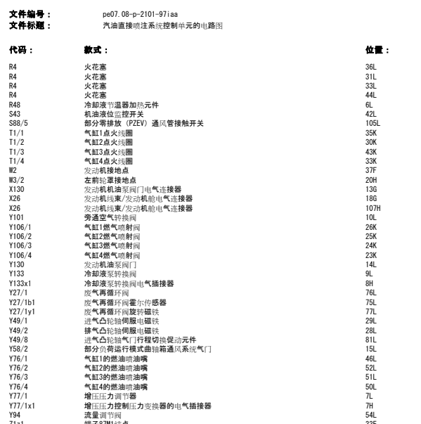 2015年奔驰GLA200发动机点火器控制电路图