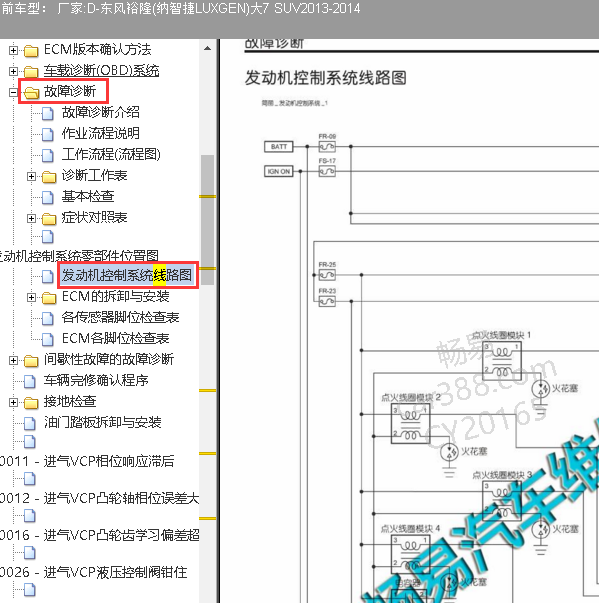 2013-2014年纳智捷大7SUV纳智捷大7油泵电路图