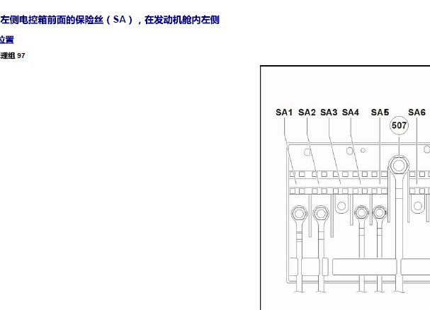 2016年大众途观保险丝继电器资料