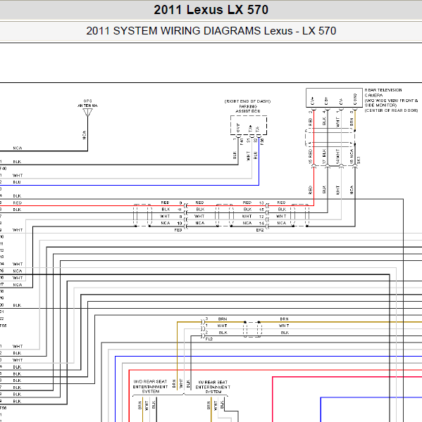 2011年 雷克萨斯LX570音响电路图