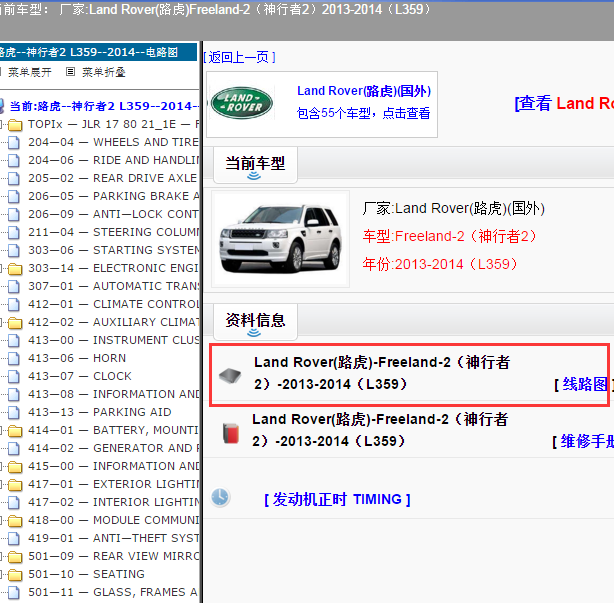 2014年路虎神行者2全车电路图