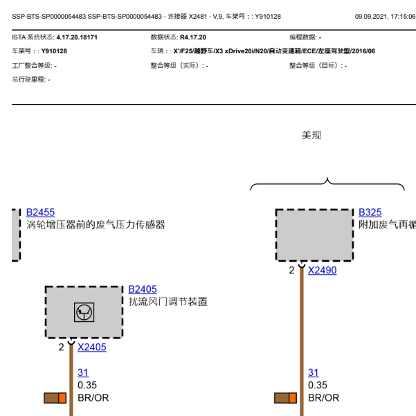 2016年宝马X3涡轮增压相关资料