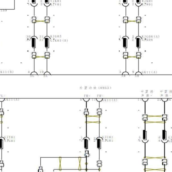 18年比亚迪秦 音响系统线路图