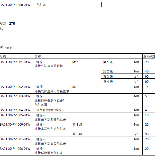 奔驰276发动机扭矩
