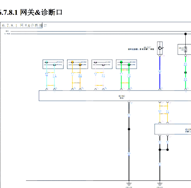 2020年长安UNI-T网关电路图.