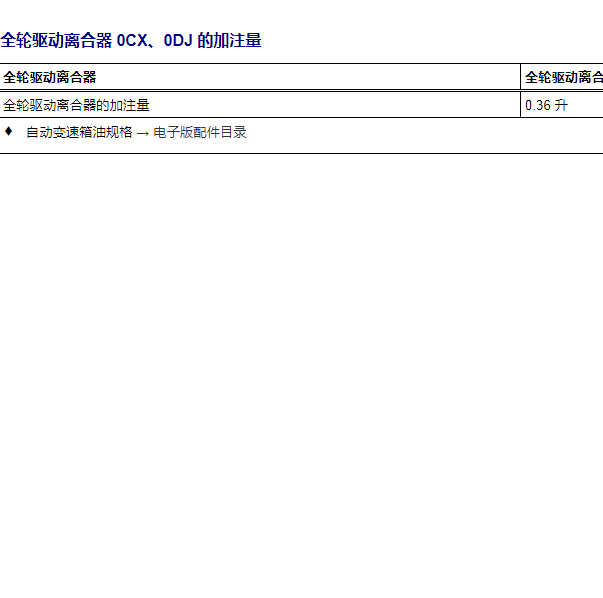 2020年奥迪Q5S四驱差速器规格