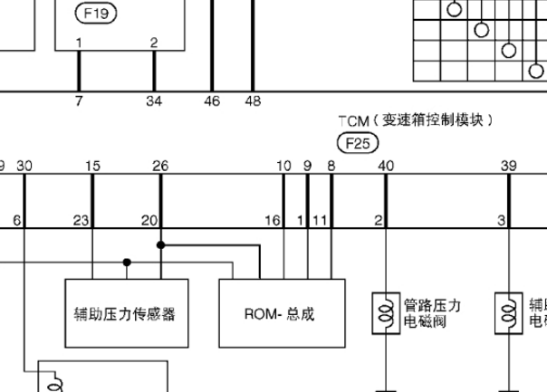 日产CVT变速箱电路图