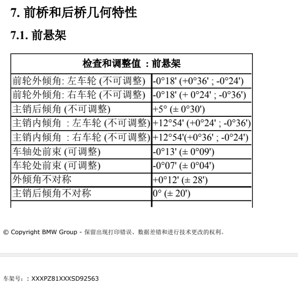 2014年DS5四轮定位数据