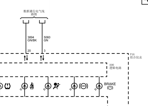 2016年雪佛兰科鲁兹仪表电路图