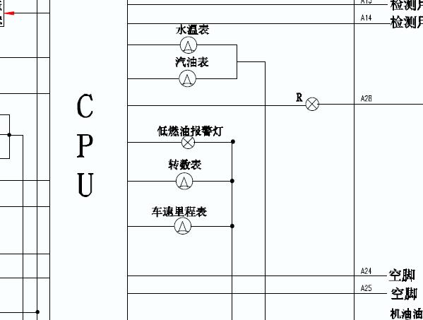 金杯格瑞斯里程表电路图