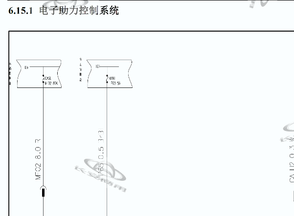 2018-2019年长安欧尚X70A 转向助力电路图