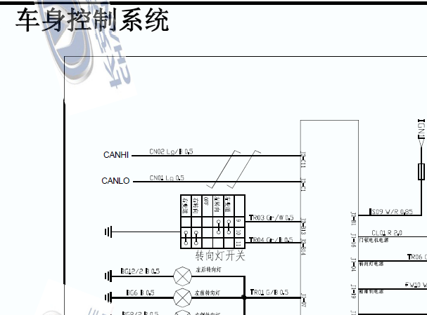 2016年长安CS35 车身电路图