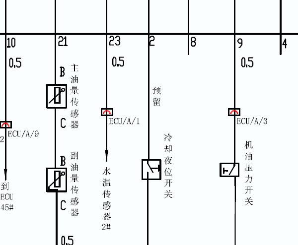 2004年奇瑞瑞虎油位传感器电路图