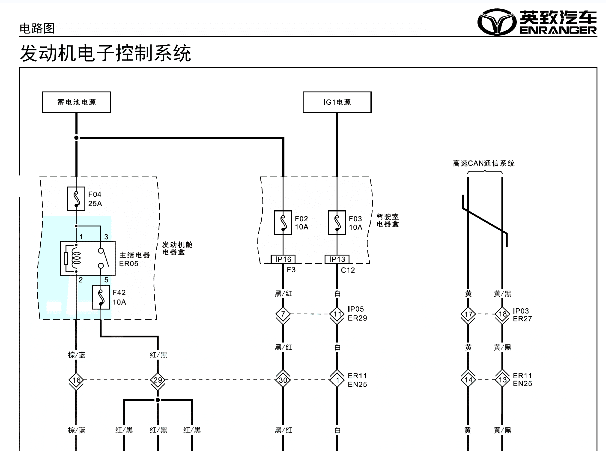 2018年英致737发动机电路图