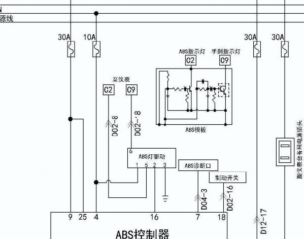 飞碟ABS电路图