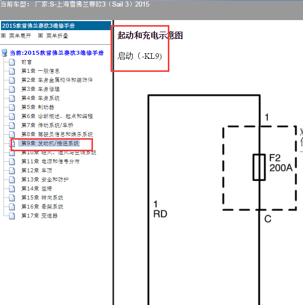 2015年雪佛兰赛欧3启动电路图.