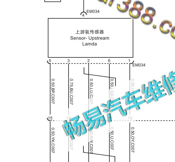2015年上汽名爵MG-MG GS发动机电路图
