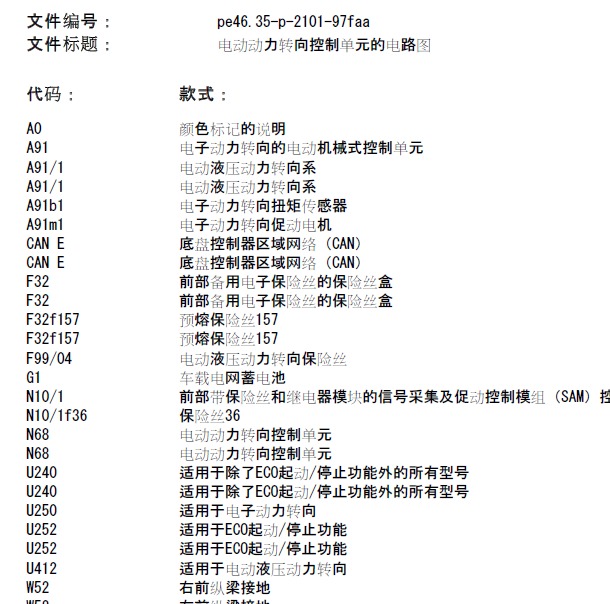 2010年奔驰C200K 转向电路图
