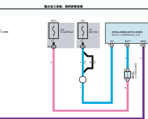2019年丰田威尔法混动电路图