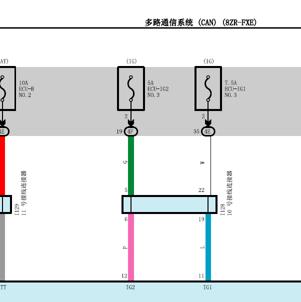 2017年丰田雷凌网络通讯电路图