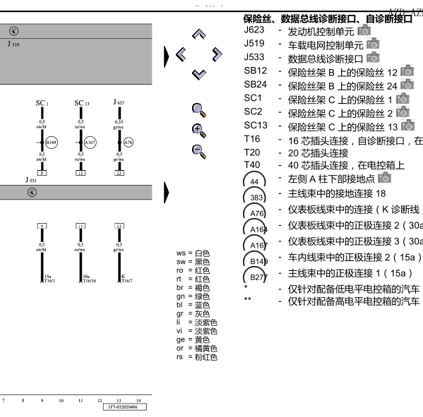 2011年大众EOS通讯电路图