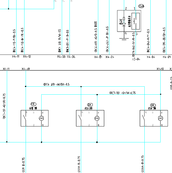 森雅R7门锁电路图