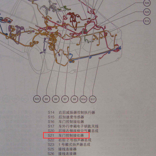 2011年丰田锐志遥控接收器位置