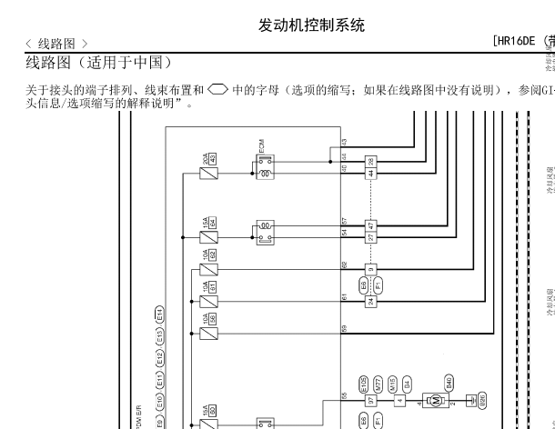 日产HR16发动机电路图
