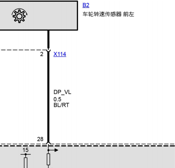 2013年劳斯莱斯幻影轮速传感器电路图